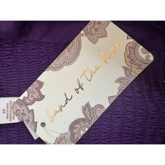 2/$30 NWT Floral XS Print NWT Dress By Band Of The Free Purple & Ivory - Picture 14 of 16